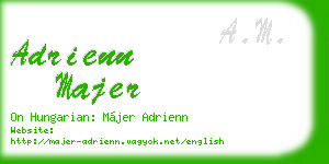 adrienn majer business card